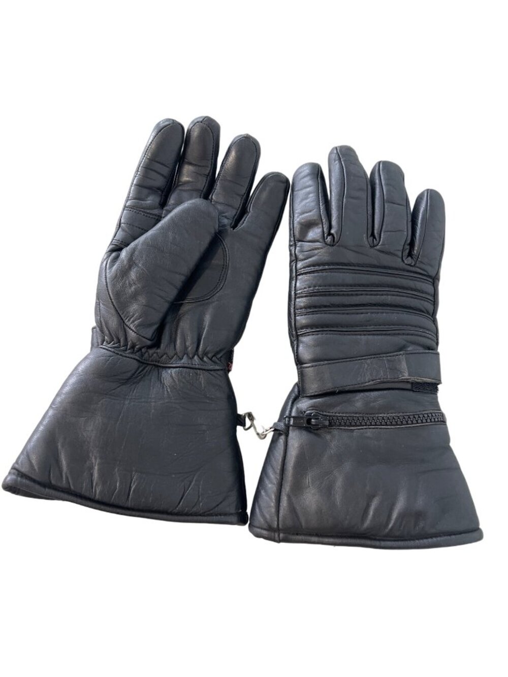 Leather Thinsulate Thermal Insulated Gloves Black  Motorcycle Winter